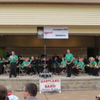 Summer concert at Nixon Park, Hartland