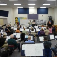 Rehearsal in the bandroom